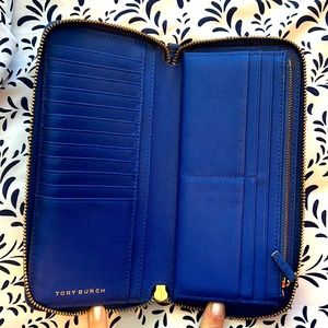 TORY BURCH ROYAL BLUE WALLET